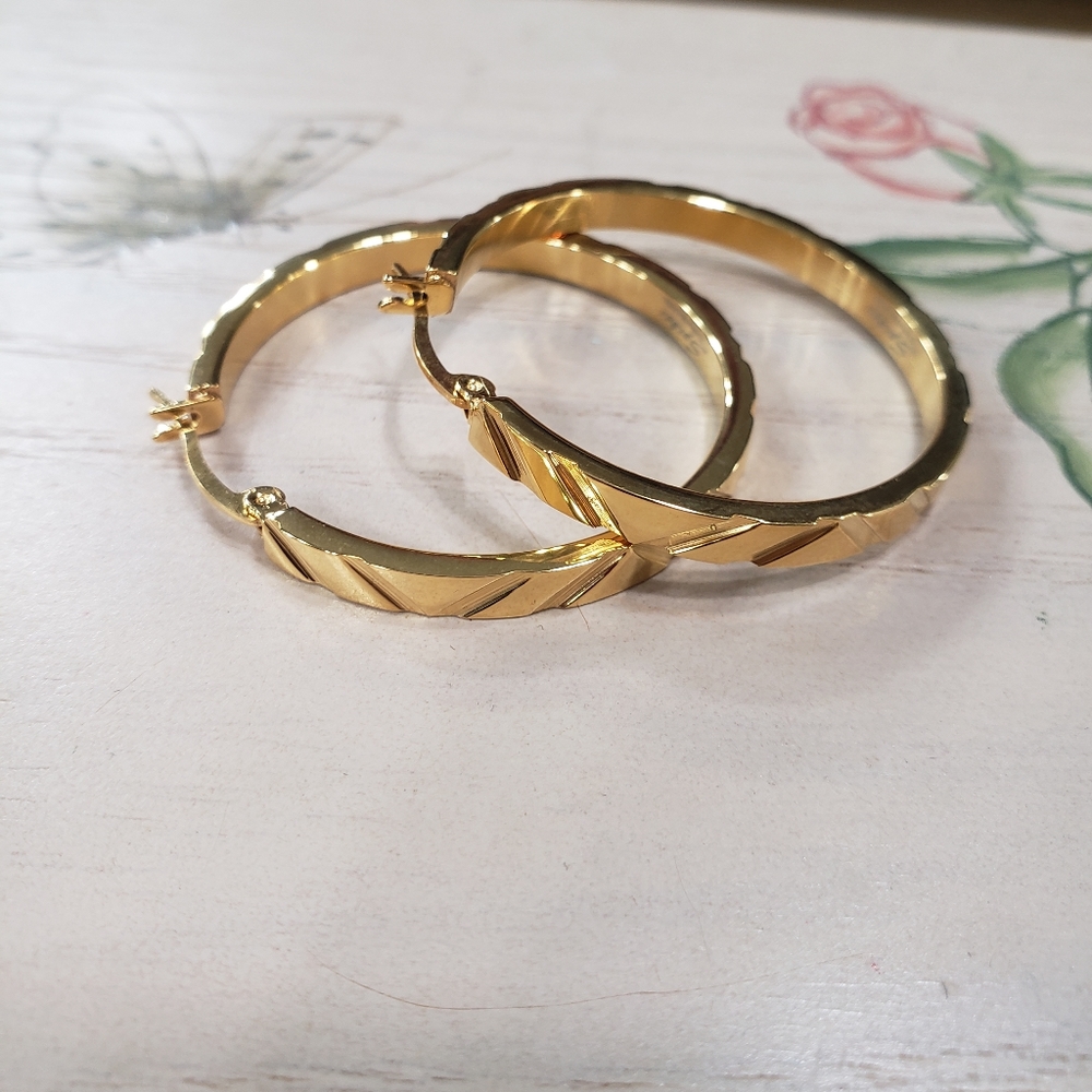 Beautiful Gold Colored Hoops!